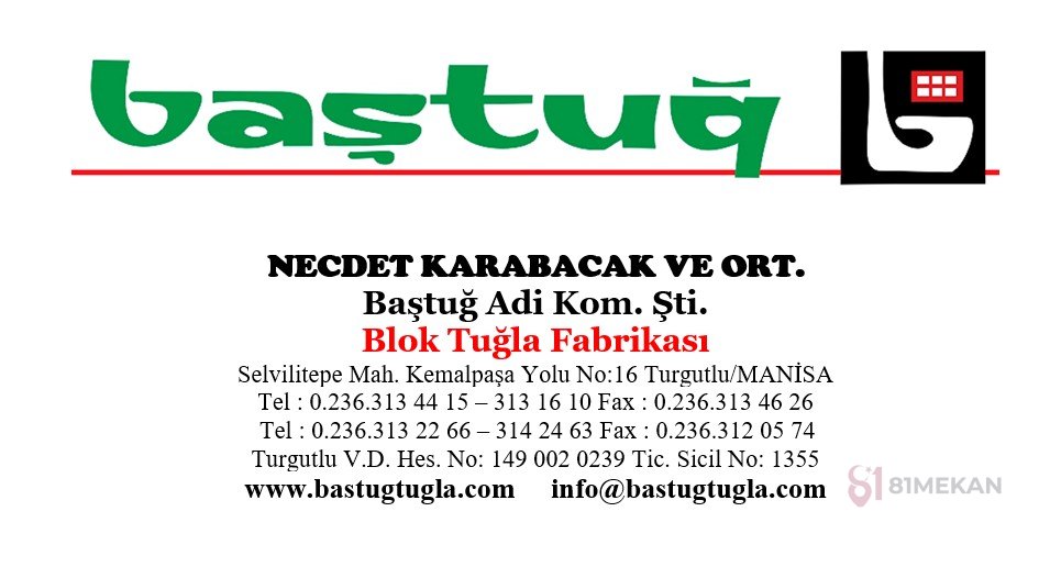 Baştuğ Tuğla Fabrikası - Mağazalar