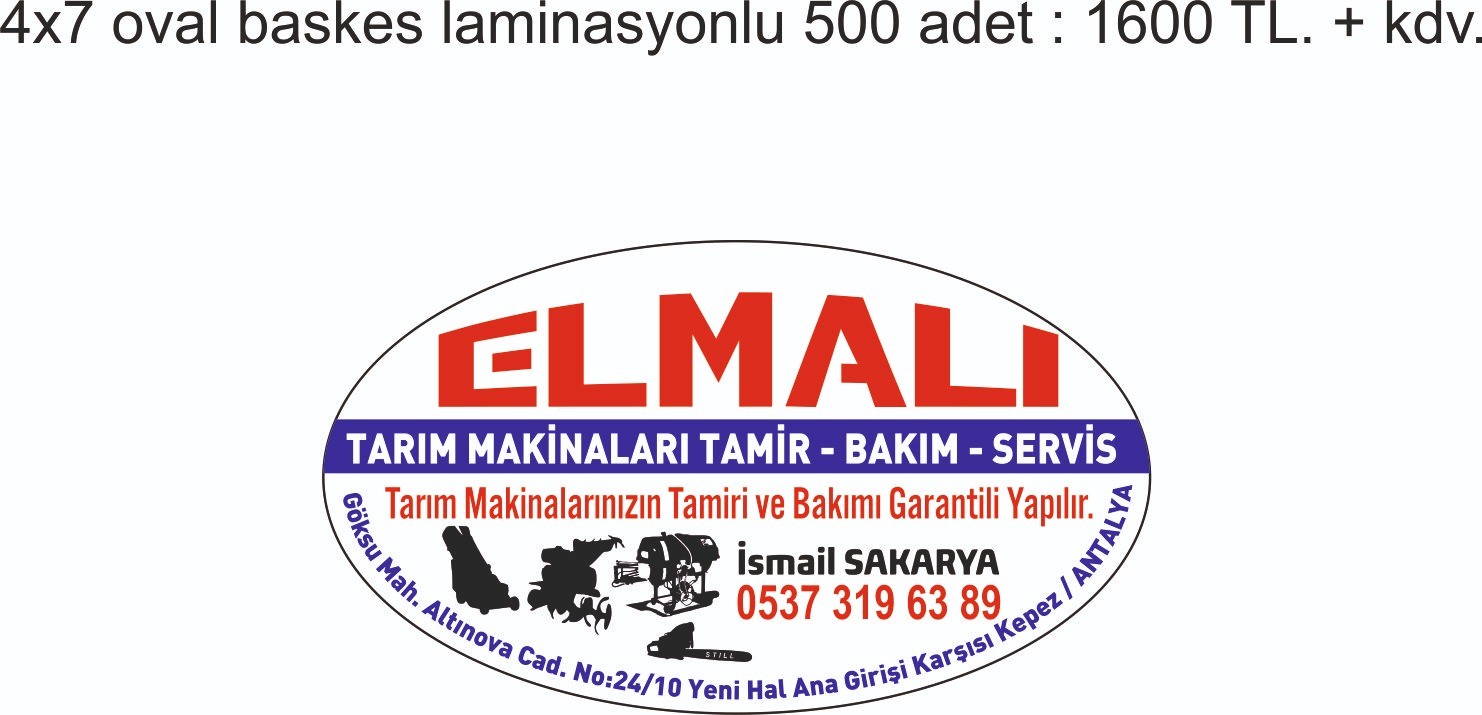 Elmalı tarım makinaları - Tarım ve Hayvancılık