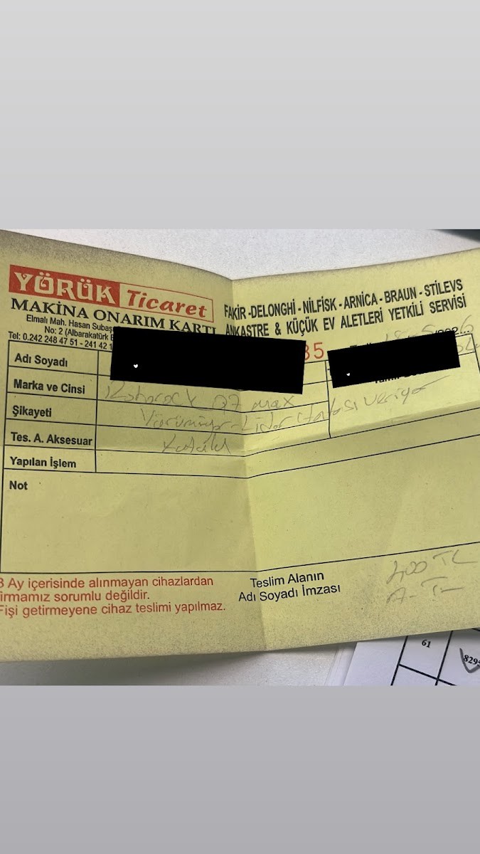 Yörük Ticaret Beyaz Esya Teknik Servis - Özel Oto Servisleri